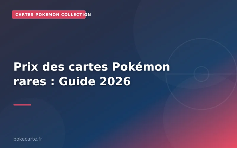 Prix des cartes Pokémon rares : Guide 2026