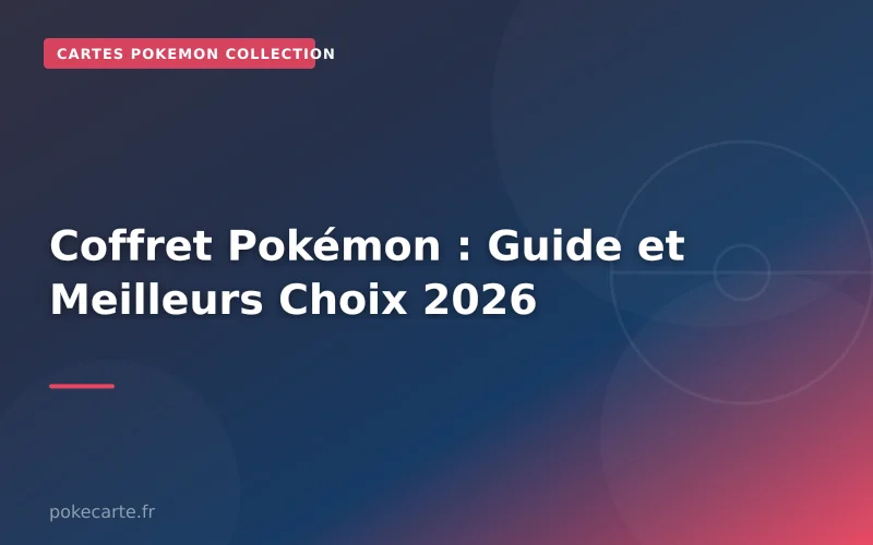 Coffret Pokémon : Guide et Meilleurs Choix 2026