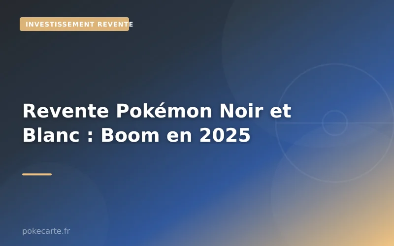 Revente Pokémon Noir et Blanc : Boom en 2025