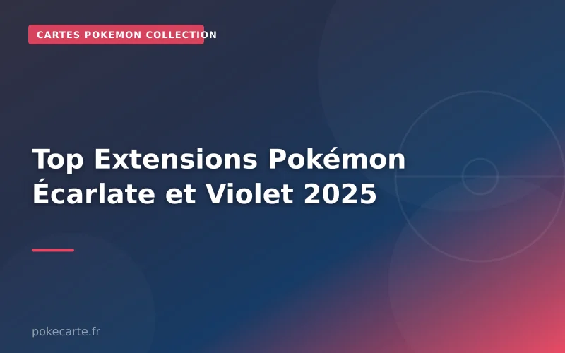 Top Extensions Pokémon Écarlate et Violet 2025