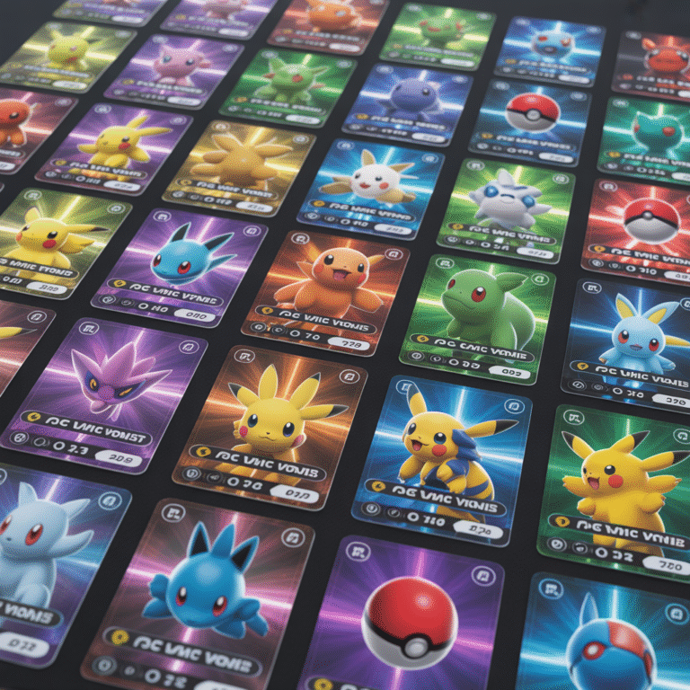 Photorealistic Pokémon VMAX cards featuring detailed full-art illustrations and holographic effects